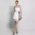 Vestido curto bicolor