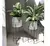 Porta Maceta metal pie plegable 70 y 50cm