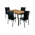 Juego de Comedor Mesa Zambia + 4 Sillas Mandra - comprar online