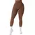 Calças de yoga cintura alta, legging canelada fitness