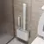 Escova de vaso, limpeza de banheiro wc, escova longa de silicone à prova de água