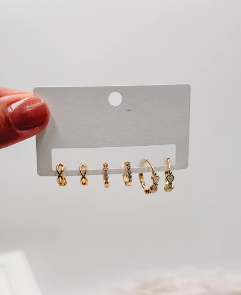 Set de Argollas Infinito - comprar online
