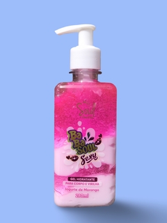 Gel hidratante para corpo e virilha Iogurte de morango