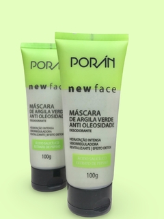 Máscara de argila verde anti oleosidade Porán - comprar online
