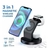 CARGADOR SOPORTE INALAMBRICO 3 EN 1 WIRELESS CHARGER 15W