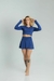 Conjunto ELEVATE Fitness Cropped Marinho
