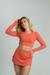 Conjunto ELEVATE Fitness Cropped Abóbora