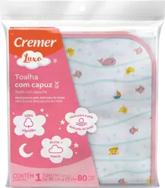 Toalha Cremer com Capuz Luxo Estampada