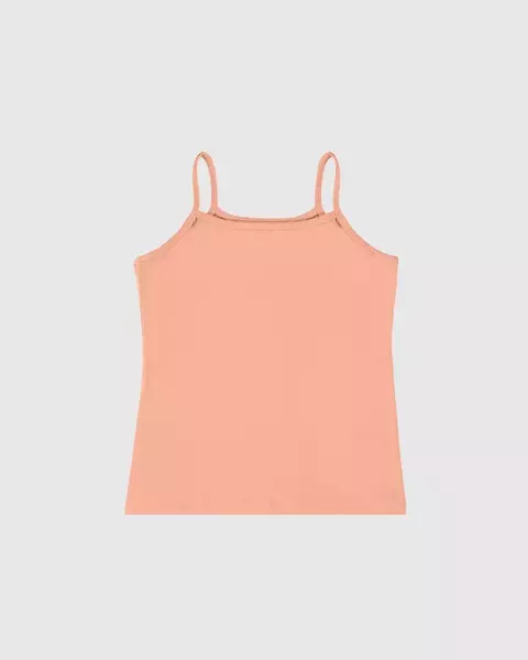 Regata Infantil Menina Alça Fina Em Algodão Malwee Kids