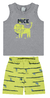 Conjunto Infantil Menino Bermuda Estampada Em Microfibra Malwee Kids - comprar online