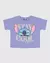 Camiseta Infantil Menina Stitch Disney Em Algodão Malwee Kids - Esmeralda Baby