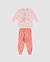 Pijama Longo Infantil Menina Estampa Brilha No Escuro Em Algodão Malwee Kids