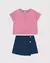 Conjunto Infantil Menina Blusa Box + Shorts Saia Malwee Kids - comprar online