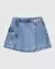 Shorts Saia Infantil Menina Evasê Bolso Lateral Em Jeans Moletom Malwee Kids - comprar online