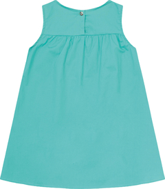 Vestido Menina Laço Frontal Em Algodão Stretch - Carinhoso - loja online