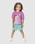 Conjunto Infantil Menina Blusa Com Estampa + Glitter Em Algodão Malwee Kids