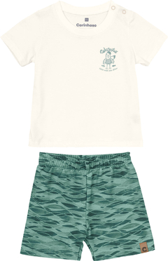 Conjunto Menino Bermuda Em Moletinho - Carinhoso - loja online