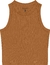 Regata Básica Feminina Long Cropped Em Malha Canelada De Viscose - loja online