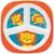 Prato com Divisória Animal Fun BUBA - comprar online