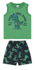 Conjunto Infantil Menino Regata T-Rex Dino Em Algodão Malwee Kids - Esmeralda Baby