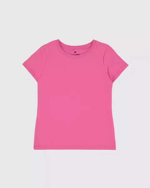 Blusa Infantil Menina Decote Redondo Em Algodão Malwee Kids