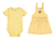 Conjunto Infantil Menina Salopete Em Malha Texturizada Malwee Kids na internet