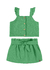 Conjunto Infantil Menina Blusa Cropped E Saia Em Laise Algodão Malwee Kids - loja online