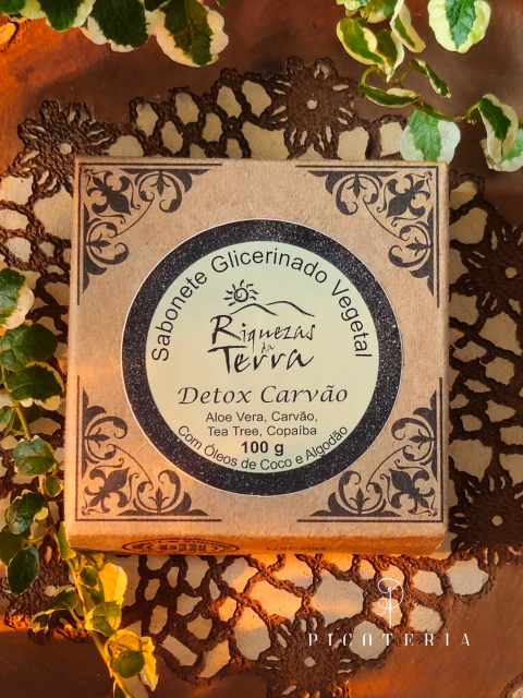 Sabonete Detox - Tea Tree, Copaíba, Gengibre, Menta e Chá Verde 100g