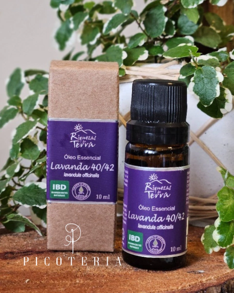 Óleo Essencial de Lavanda 40/42 - "Lavandula officinalis" - 10ml