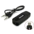 Receptor transmissor Bluetooth USB preto com cabo P2 duplo para saída de áudio