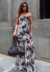 Vestido Babado Cow-Print - comprar online