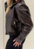 Jaqueta Couro Croco - MARROM - comprar online