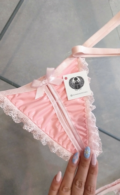 Tanga abierta Vinilo Rosa - comprar online