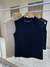 Musculosa c/cuello de hilo