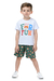 Conjunto Masc 1-2-3 Camiseta Meia Malha Silk E Bermuda Moletinho Silk Fun - comprar online