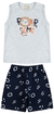 Conjunto Masc 1-2-3 Regata Meia Malha Silk Bordado E Bermuda Moletinho Silk - comprar online
