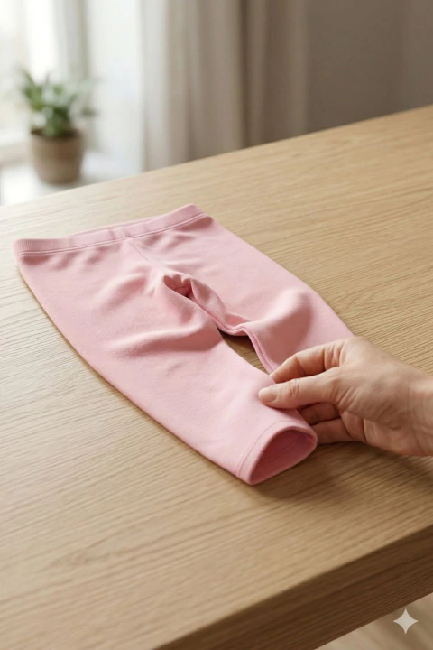 Calça Legging Infantil Lisa Preta e Rosa - comprar online