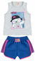 Conjunto Fem 1-2-3 Regata Meia Malha Com Silk Fun E Short Moletinho E Tela - comprar online
