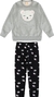 Conjunto Fem 1-2-3 Casaco Moletom Com Bordado Urso E Legging Molecotton Com Silk Coracao - Babybe