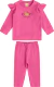Conjunto Fem P-M-G Ribana Peletizada Com Bordado Cute Girl E Calça Ribana