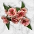 Porta-Guardanapo com Flor de Papoula Rosa e Argola de Madeira - comprar online