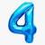 Globos con forma de números en internet