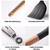 Kit Utensílios de Cozinha 12Pçs - Silicone e Cabo de Madeira- Preto / Madeira - IA Connect Store