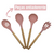 Jogo de Utensílios de Cozinha 12Pçs - Silicone e Cabo de Madeira - Rosa na internet