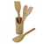 Kit Utensílios em Bambu 5pçs livon 2568 - IA Connect Store