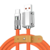 Ruliyeefu Carregador 120w 6A sde Carregador duravél tipo C Para vários dispositivo de jogos. Laranja