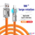 Ruliyeefu Carregador 120w 6A sde Carregador duravél tipo C Para vários dispositivo de jogos. Laranja na internet