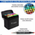 Kit Caneta Colorida Ponta Dupla 60Pçs com Estojo na internet