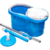 Imagem do Mop Giratório 360° Cesto Inox Clean Tech 13L - CT0035- Azul