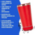 Normal Bluetooth - Copo Térmico Som Led e TAMPA com ABRIDOR (420 ml) - Vermelho - IA Connect Store